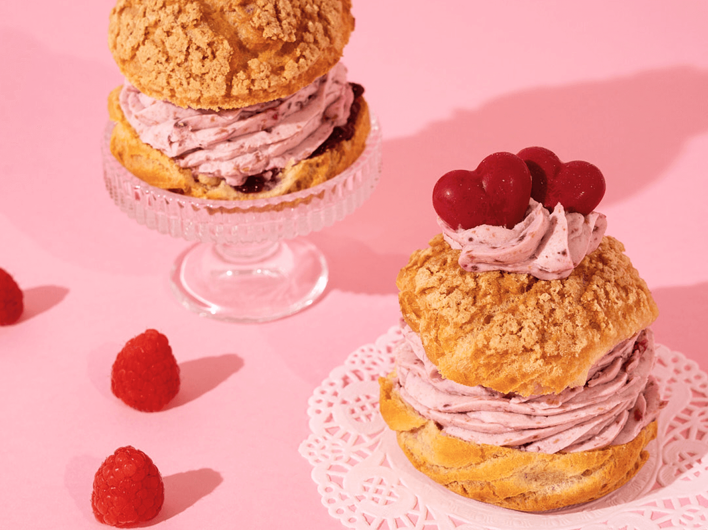 Ptysie z kremem owocowym