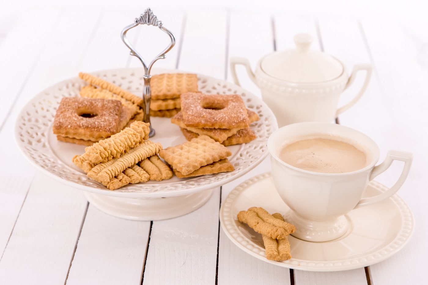 Ciasteczka maślane, z cukrem i cynamonem oraz z maszynki