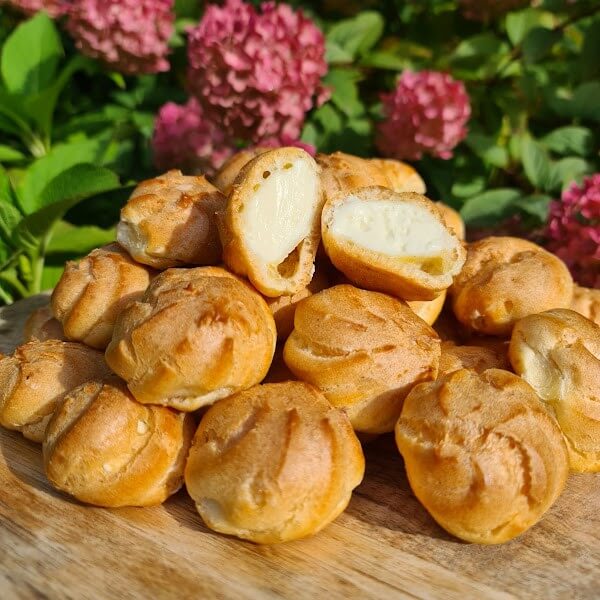 Ptysie z kremem śmietankowym