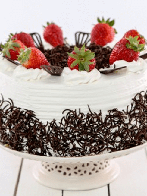 Tort klasyczny w białej czekoladzie