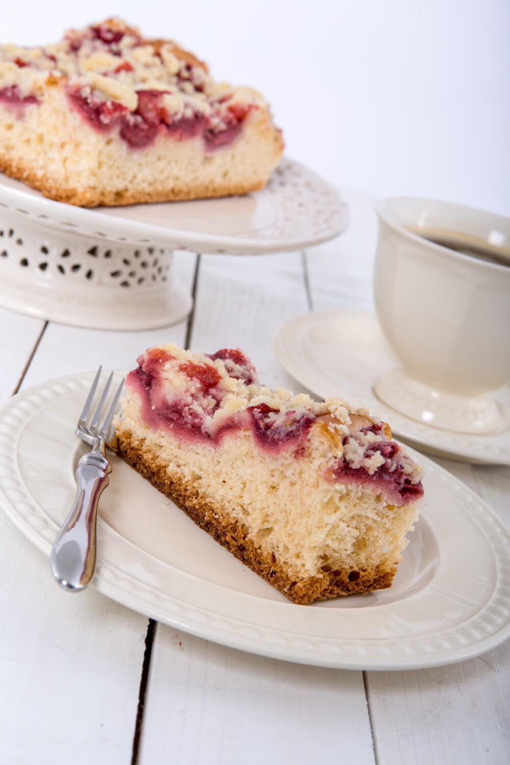 Ciasto drożdżowe z owocami