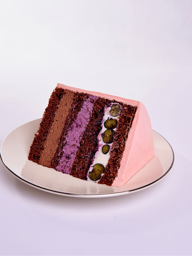 Tort czekoladowo jagodowy